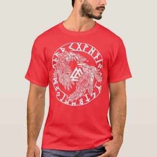 T-shirt Huginn Et Muninn Hugin Et Munin Odins Ravens