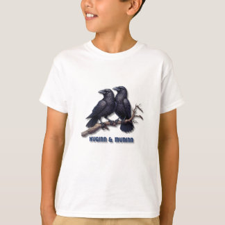 T-shirt Huginn et Muninn Kids T-Shirt, Odin's Ravens Tee
