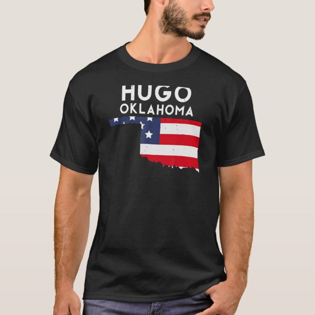 T-shirt Hugo USA State America Travel Oklahoman (Devant)