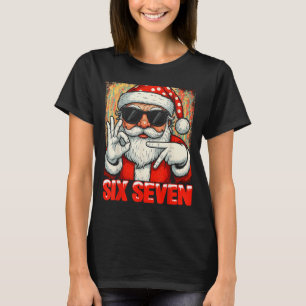T-shirt Hugvyn drôle Six Seven Meme Noël Cool Santa S