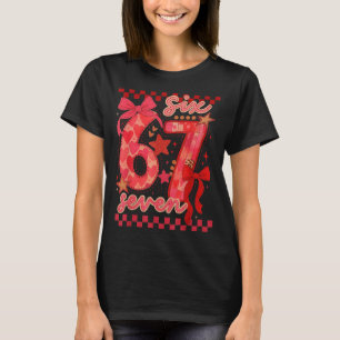 T-shirt Hugvyn Six Seven Saint-Valentin 6 7 Mème Vichy Coq