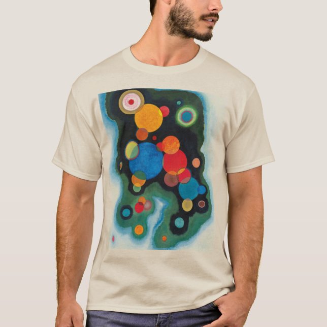 T-shirt Huile Abstraite impulsive renforcée sur toile Kand (Devant)