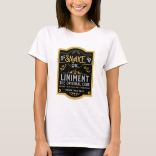 T-shirt Huile de serpent blanc sauvage de Cowboy