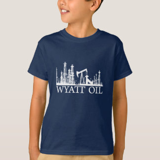 T-shirt Huile de Wyatt/logo blanc