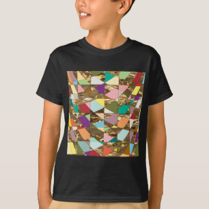 T-shirt Huile d'or couleur Abstraite