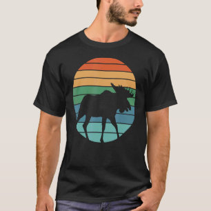 T-shirt Huinting Retro Moose Hunter