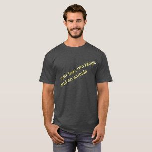 T-shirt Huit jambes deux crocs et l'attitude.