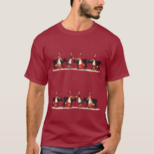T-shirt Huit servantes à la traite Pochoir de découpe de s