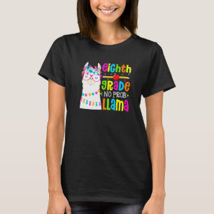T-shirt Huitième année sans problème Lama Étudiant Premier