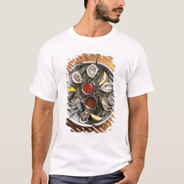 T-shirt Huîtres crues disposées (Devant)