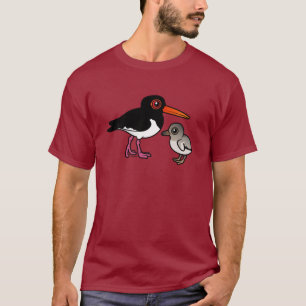 T-shirt Huîtrier pie avec le poussin