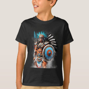 T-shirt Huitzilopochtli Aztec Soleil Et Dieu De Guerre Ten