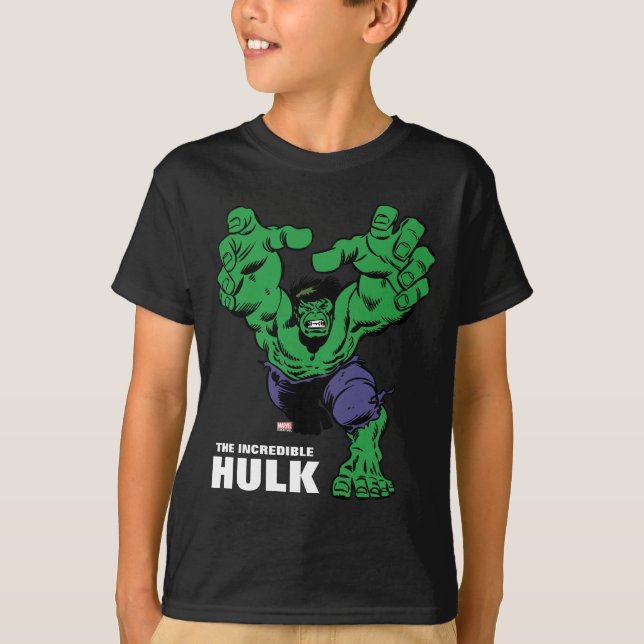 T-shirt Hulk Retro Grab (Devant)