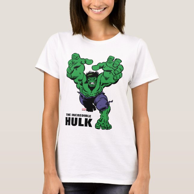 T-shirt Hulk Retro Grab (Devant)