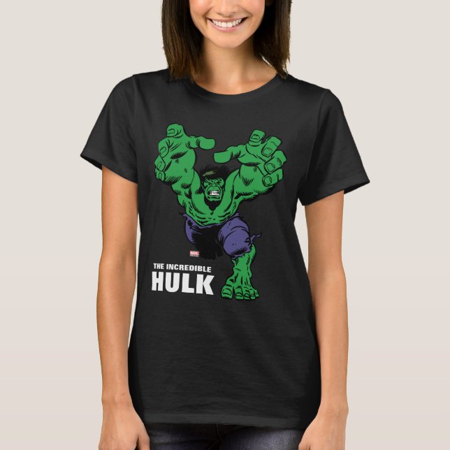 T-shirt Hulk Retro Grab (Devant)