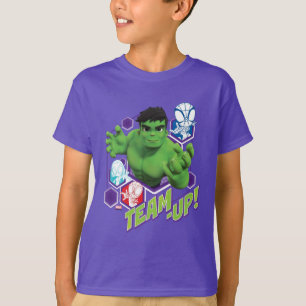 T-shirt Hulk & Spidey Équipe "Équipe en Action !"