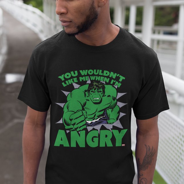 T-shirt Hulk - Tu ne voudrais pas que je sois en colère (Créateur téléchargé)