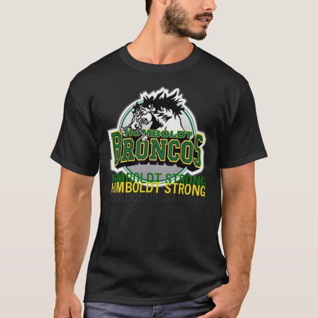 T-shirt Humboldt Forte, Se Souvenir De Humboldt Broncos Es (Devant)
