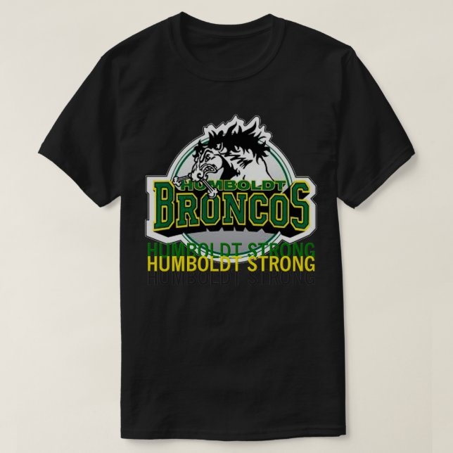 T-shirt Humboldt Strong Se Souvient Des Broncos Humboldt (Design devant)