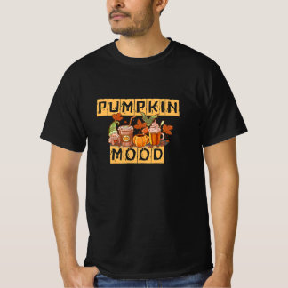T-shirt Humeur citrouille Automne Café Tee