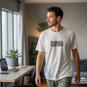 T-shirt Humeur de camping de randonneur noir