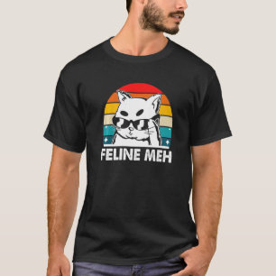 T-shirt Humeur féline de chat Mécontent Kitty Paresseux Sa