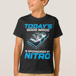 T-shirt Humeur masculine positive sponsorisée par nitro po