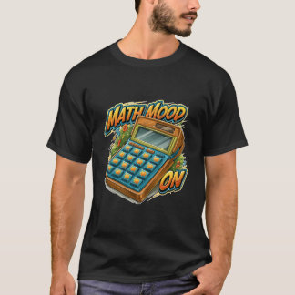 T-shirt Humeur Maths Activée Graphique Rétro Drôle de Calc