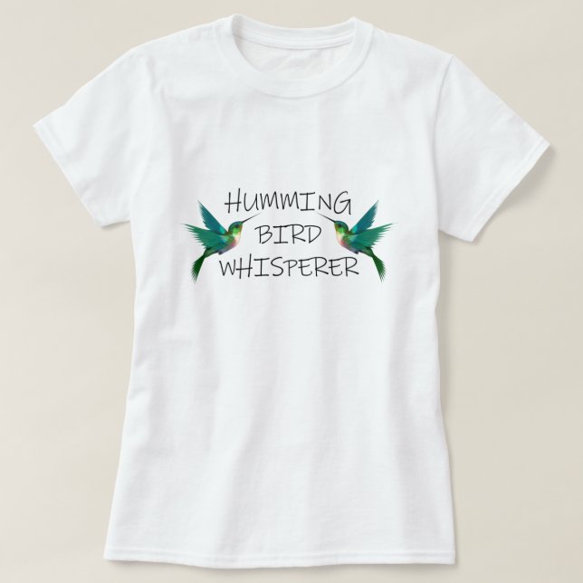 T-SHIRT HUMMING BIRD WHISPERER (Design devant)