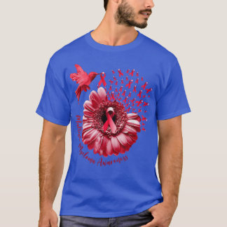 T-shirt Hummingbird Sunflower Burdy Multiple Myeloma 