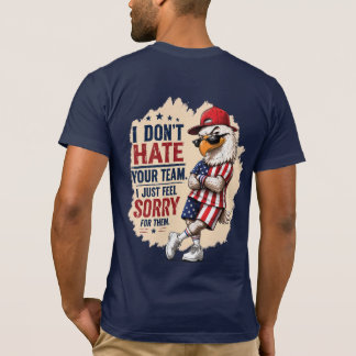 T-shirt humoristique de rivalité de l'aigle améric