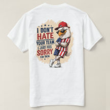 T-shirt humoristique de rivalité de l'aigle améric