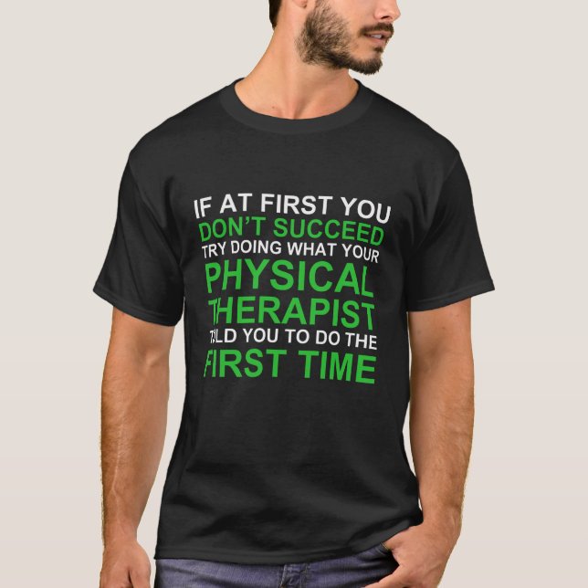 T-shirt humoristique du physiothérapeute (couleurs (Devant)