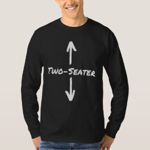 T-shirt Humoros Mème Deux Sièges Pour Homme Et Dizaines