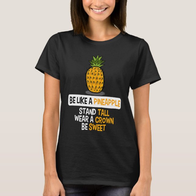 T-shirt Humorous Like Pineapples Motivation Saying Grapefr (Devant)