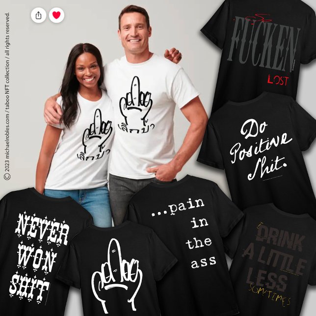 T-shirt humour 110_noir (Créateur téléchargé)