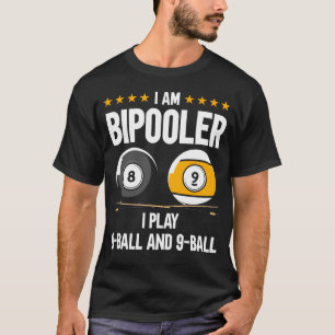 T-shirt humour à 8 balles et 9 balles Billard amusant
