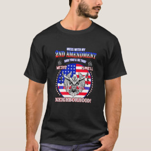 T-shirt humour adulte 2e amendement pour les armes hommes 