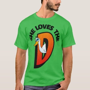 T-shirt Humour adulte offensif elle aime le d drôle