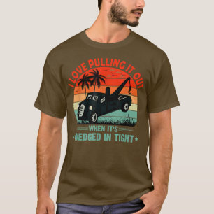T-shirt Humour adulte style rétro remorque Camion Camion r