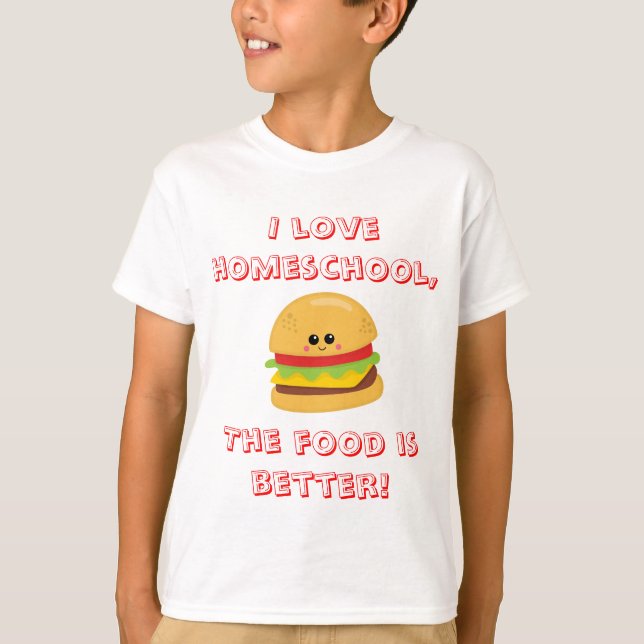 T-shirt Humour alimentaire à l'école familiale (Devant)