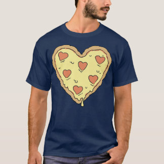 T-shirt Humour alimentaire Coeur de pizza tendance 3336566