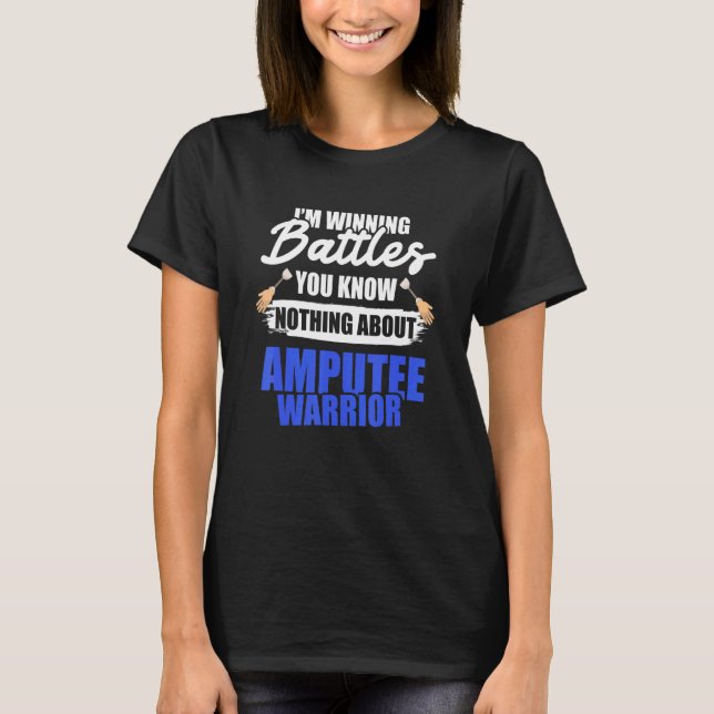 T-shirt Humour amputé sur la récupération des bras de jamb (Devant)