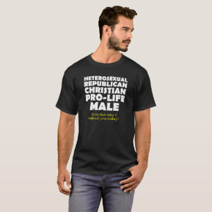 T-shirt Humour chrétien féminin républicain offensif
