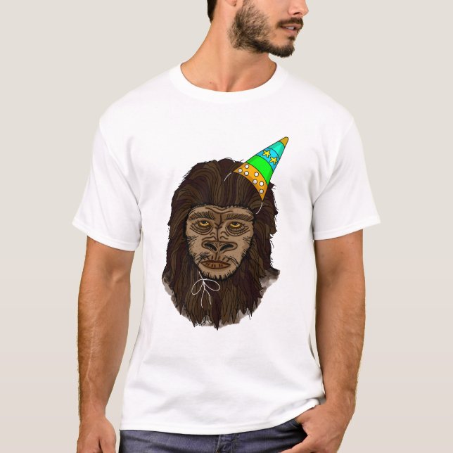 T-shirt Humour d'anniversaire Bigfoot Sasquatch (Devant)