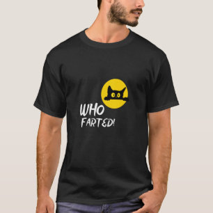 T-shirt Humour de chat drôle, plaisir de chat, chat noir,
