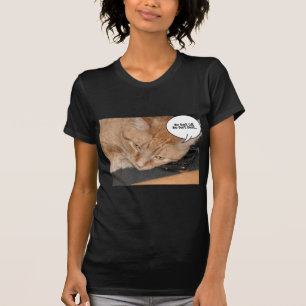 T-shirt Humour de chat Tabby Orange
