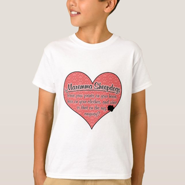 T-shirt Humour de chien d'empreintes de pattes de chien de (Devant)