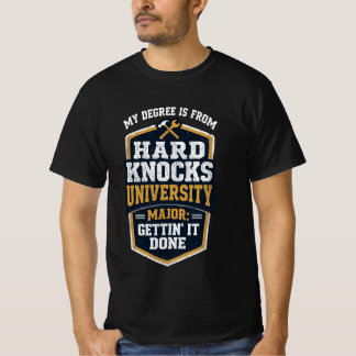 T-shirt Humour de cols bleus | Diplôme de l'école de la vi