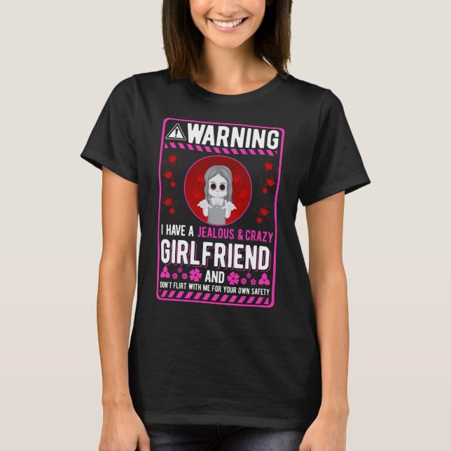 T-shirt Humour de Filles folles pour copine (Devant)